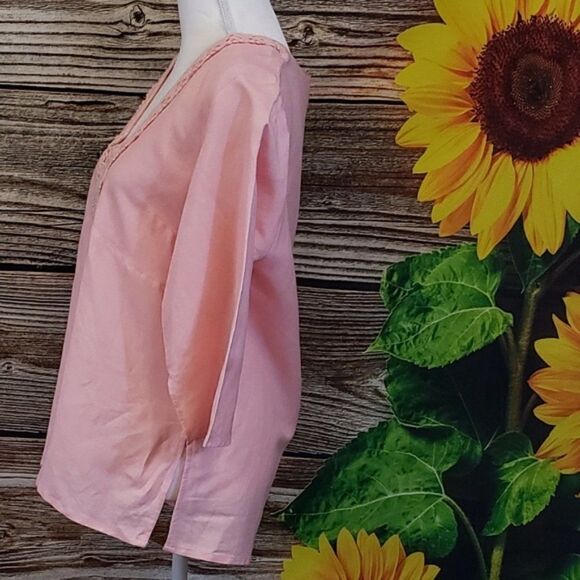 Sherry Talyor Pink short sleeve top pre-owned - Picture 2 of 6